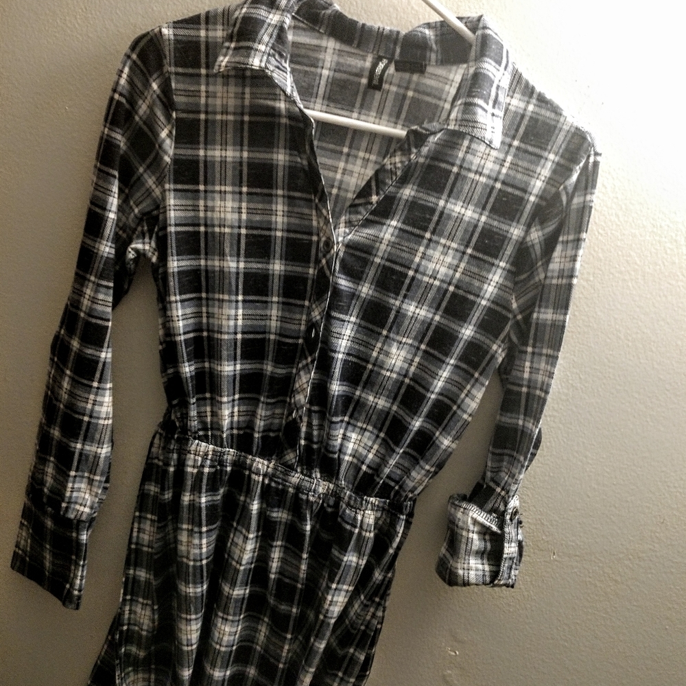Comment Blue, White & Pink Plaid Long Sleeve